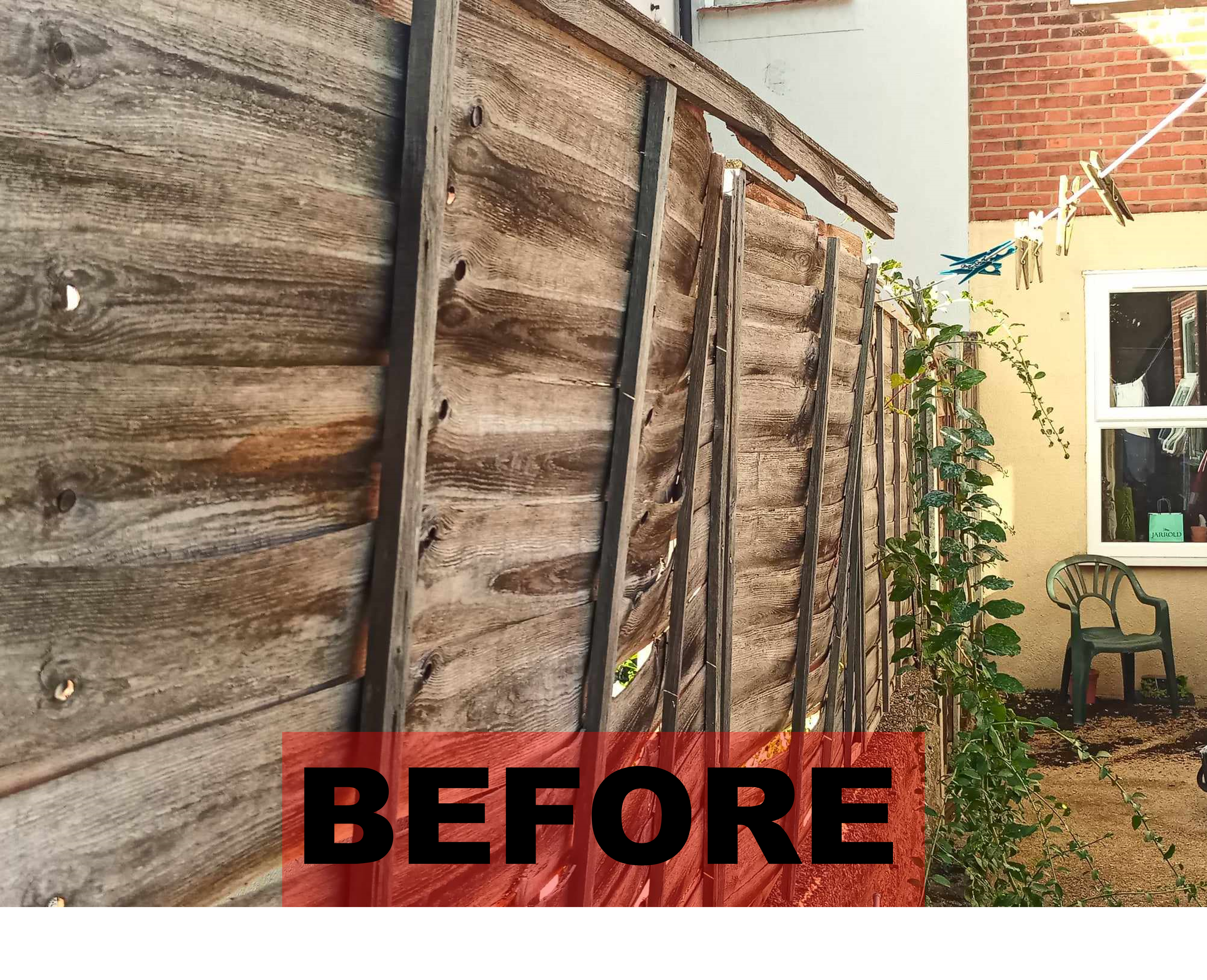fence repair - before